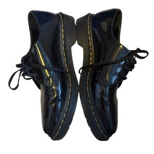 Dr. Martens Black Patent Leather Lace-Up Shoes